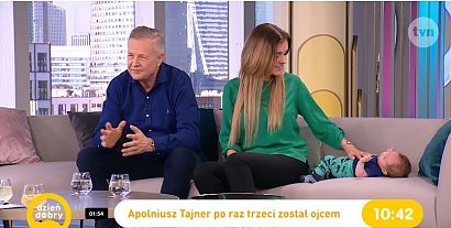 Apoloniusz Tajner i Izabela Podolec Tajner pokazali syna!