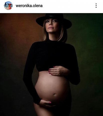 Weronika Marczuk na trzy miesiąc po porodzie..