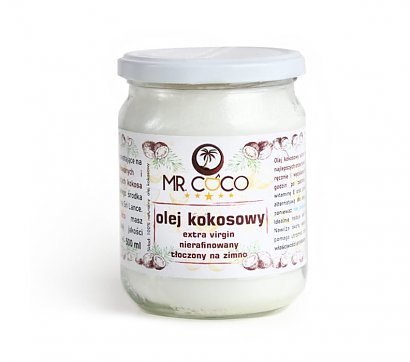 Olej kokosowy.