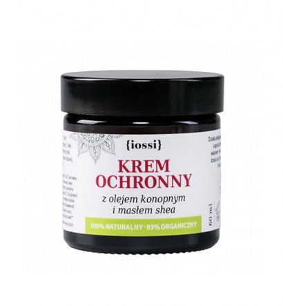 Krem z olejem konopnym i masłem shea.