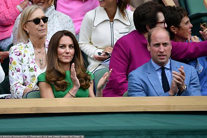 Podczas 12 dnia zawodów tenisowych księżnej towarzyszył książę William.