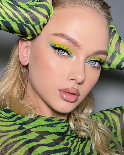 green make-up