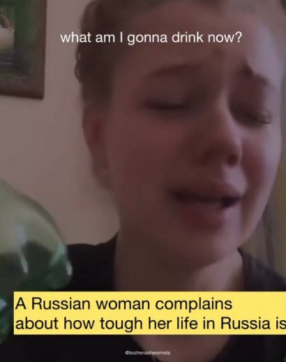 Młoda Rosjanka płacze przez sankcje założone na kraj! Zobaczcie w naszej galerii, jak zareagowali na to internauci!