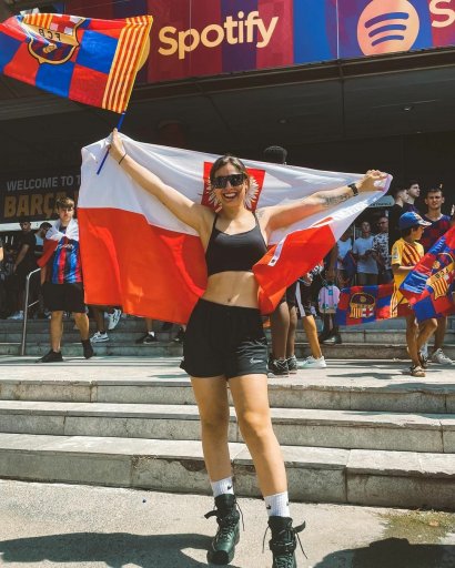 Cały świat zobaczył też nową fankę Lewandowskiego