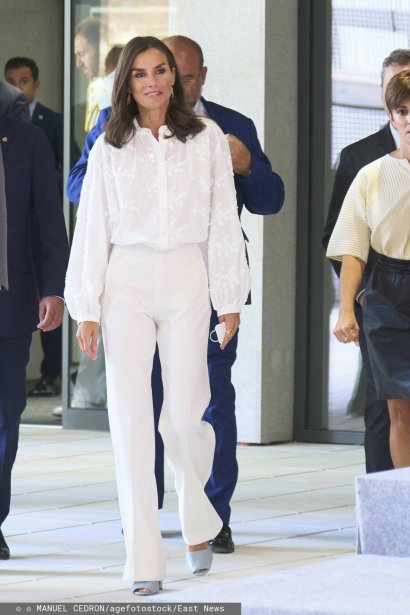 Królowa Letizia i Jill Biden postawiły na total white look! Która stylizacja wypadła lepiej?