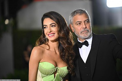 George Clooney wraz z małżonką...