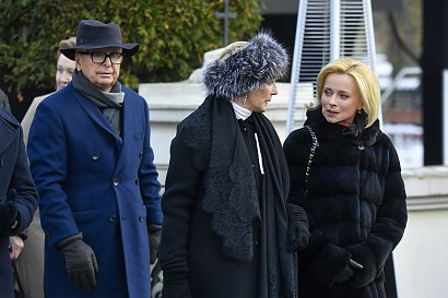 Jolanta Pieńkowska była widziana na pogrzebie Mariusza Waltera w grudniu 2022 roku. Tak...