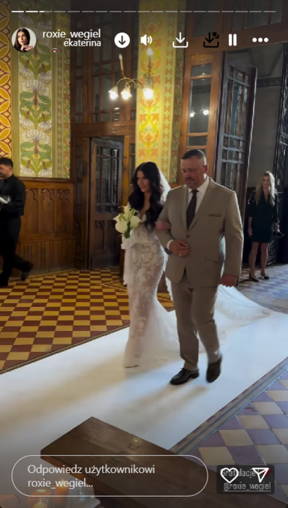Nie wypowiedziała się jednak o panu młodym.